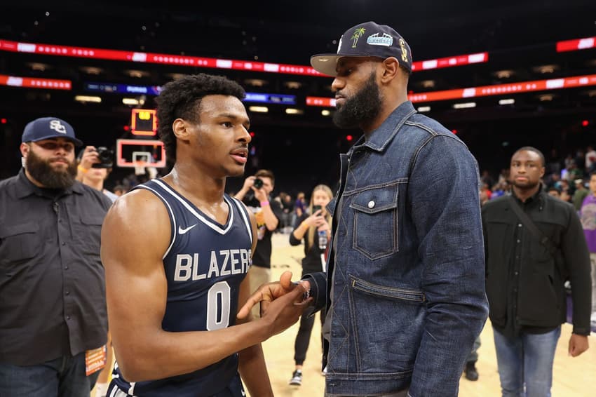 Bronny James e LeBron james