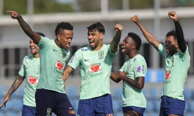 Paquetá Vini e Rodrygo &#8211; Seleção Brasileira