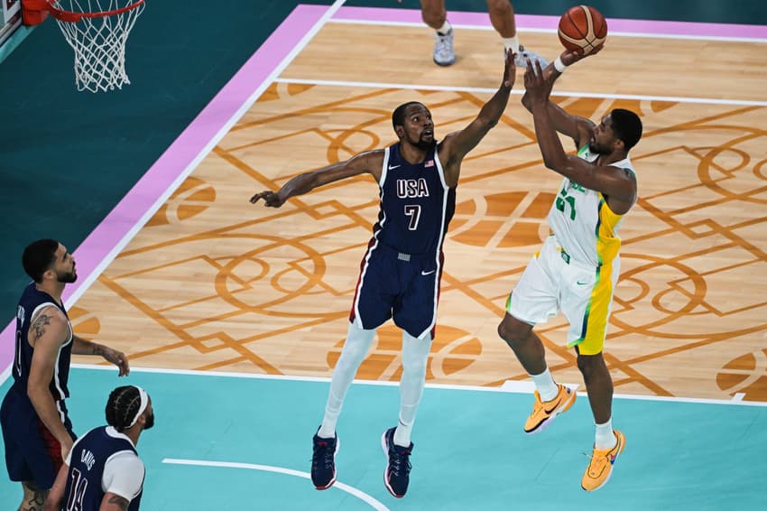 Bruno Caboclo - Brasil x Estados Unidos - Olímpiadas de Paris