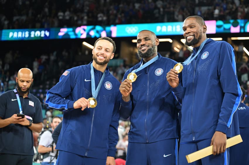 Stephen Curry, Kevin Durant e LeBron James