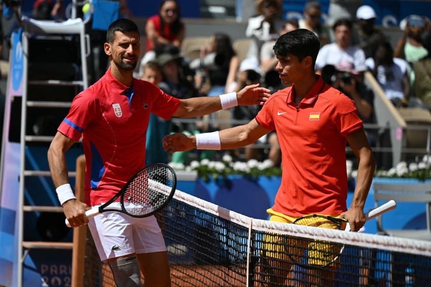 Djoko e Carlos Alcaraz