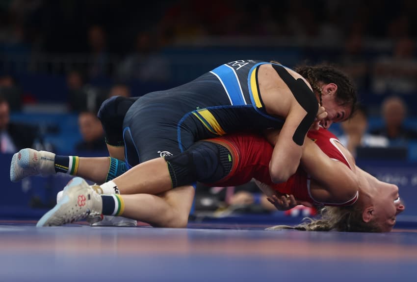 2024.08.09 - Jogos Olímpicos de Paris 2024 - Wrestling - Giulia Penalber vence a sua repescagem e vai disputar o bronze. Fotos Luiza Moraes / COB