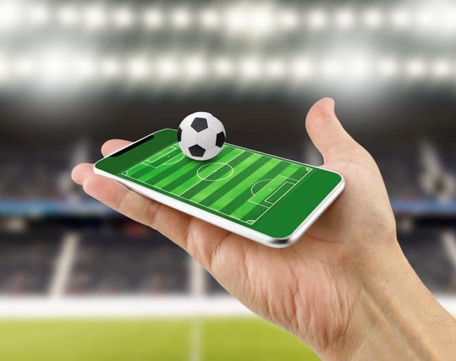 betting online in soccer with my smartphone