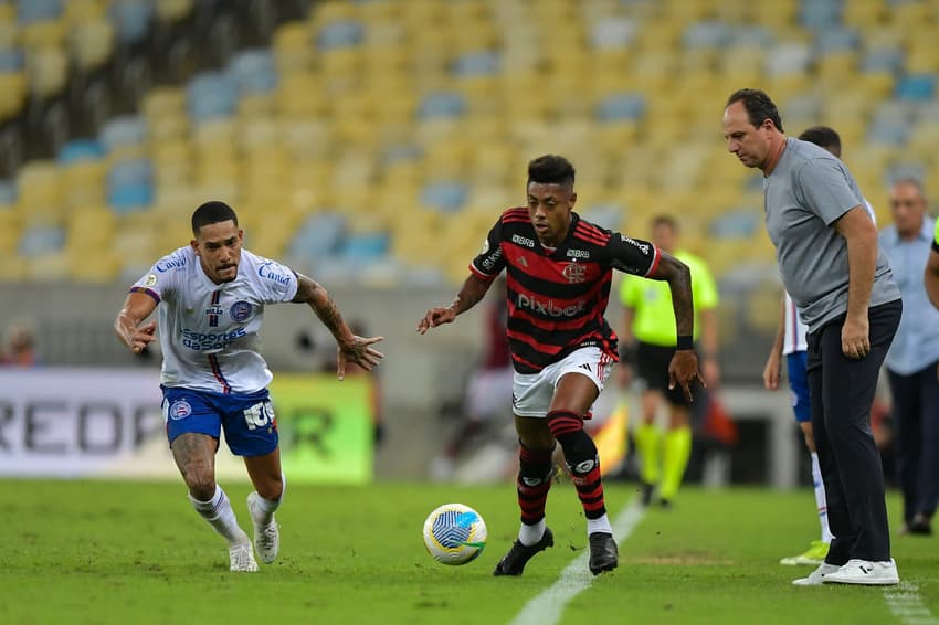 Flamengo e Bahia se enfrentam nesta quarta. Foto: Thiago Ribeiro/AGIF