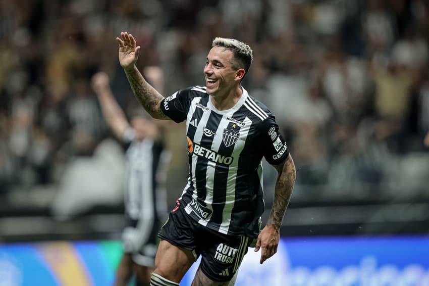 Saravia marcou dois gols na vitória por 3 a 0 - Foto: Pedro Souza / Atlético