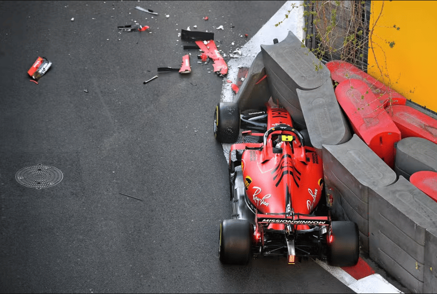 Charles Leclerc em Baku 2019