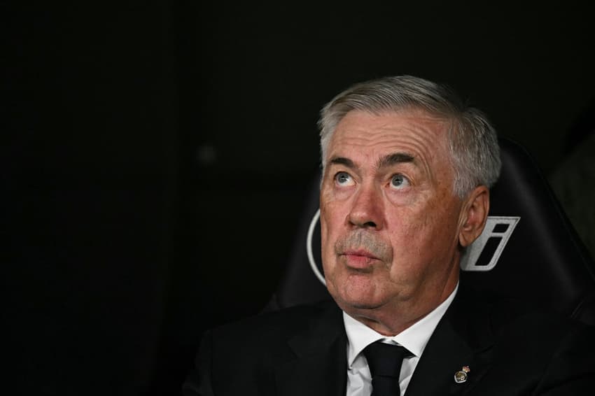 Carlo Ancelotti em Real Madrid x Alavés por La Liga