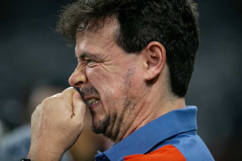 Fernando Diniz tecnico do Cruzeiro durante partida contra o Libertad no estadio Mineirao pelo campeonato Copa Sul-Americana 2024. Foto: Fernando Moreno/AGIF