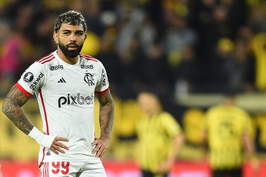 Gabigol em Peñarol x Flamengo