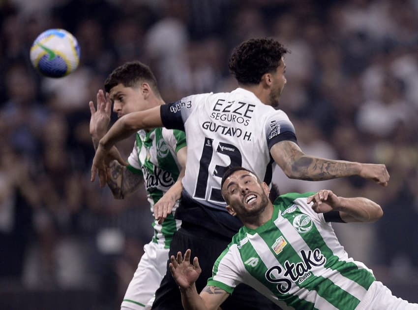 Gustavo Henrique em Corinthians x Juventude, na NeoQuímica Arena pela Copa Do Brasil