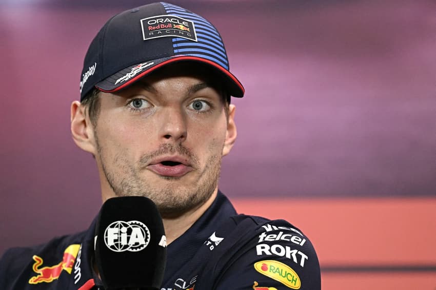 Max Verstappen em entrevista coletiva