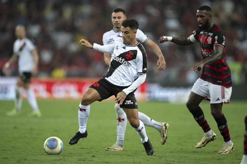 Philippe Coutinho e Gérson em Flamengo x Vasco