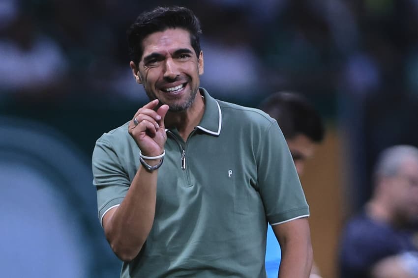 Técnico do Palmeiras, Abel Ferreira, no jogo contra o Criciuma