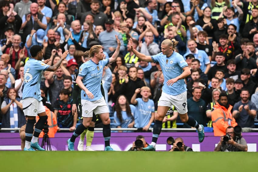 O Manchester City estreia nesta quarta na Champions League contra a Inter de Milão; Veja os destaques dos jogos de hoje (Foto: Oli SCARFF / AFP)