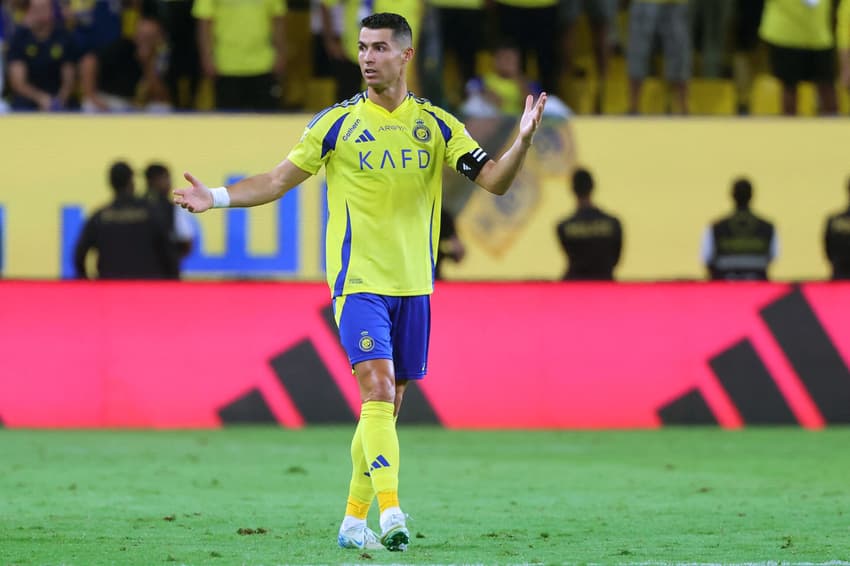 O Al-Nassr, de Cristiano Ronaldo, entra em campo nesta sexta-feira pelo Sauditão (Foto: Fayez NURELDINE / AFP)