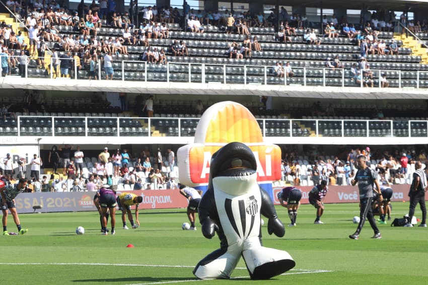 Confira a história de criação do mascote do Santos (Foto: Fernanda Luz/AGIF)