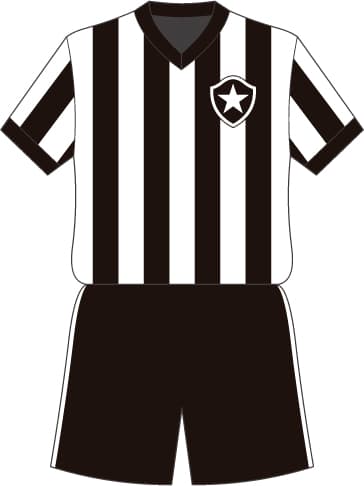 A Estrela Solitária foi adicionada na camisa do Botafogo no ano de 1942 (Foto: Reprodução/Flickr Botafogo)