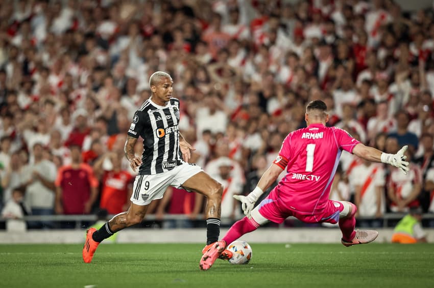 Deyverson, atacante do Atlético-MG, na semifinal contra o River Plate pela Copa Libertadores (Fotos: Pedro Souza / Atlético)