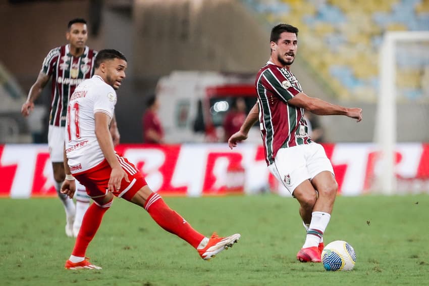 Gabriel Pires em sua última partida pelo Fluminense contra o Internacional, no início de julho