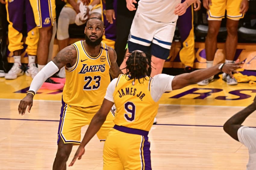 LeBron James - Bronny James - Los Angeles Lakers - NBA