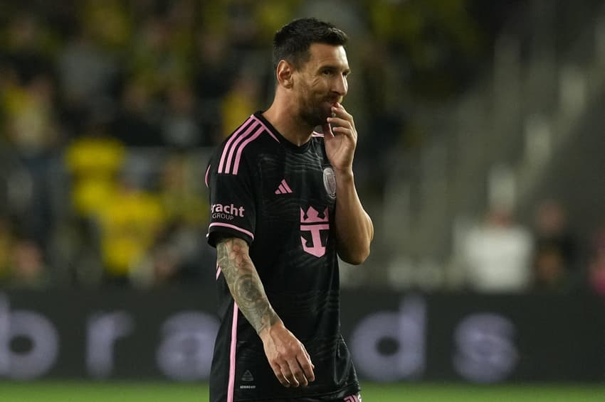 Lionel Messi durante a vitória do Inter Miami diante do Columbus Crew pela MLS