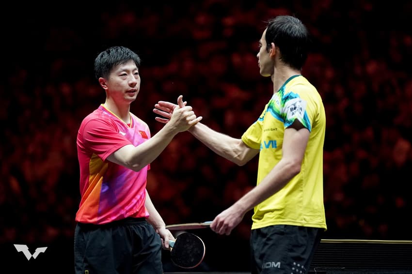 Ma Long e Hugo Calderano