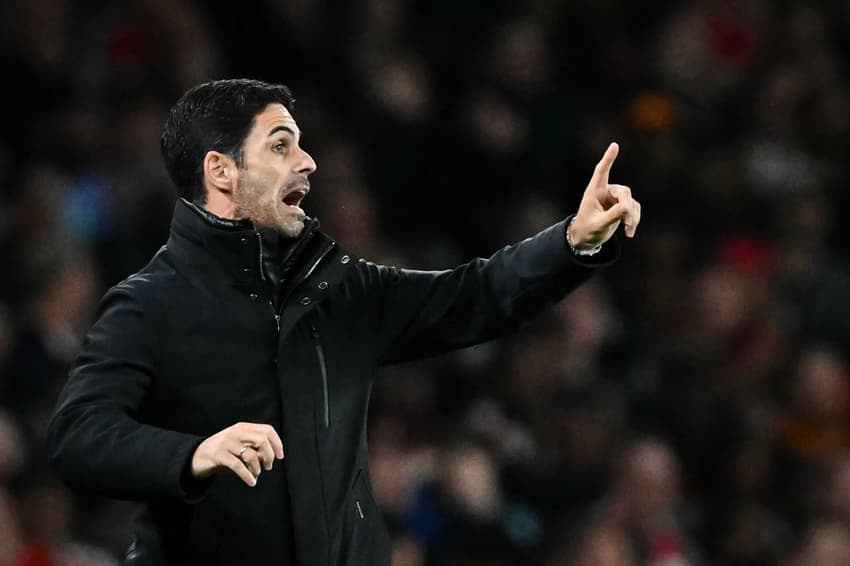 Mikel Arteta em Arsenal x Shakhtar Donetsk pela Champions League