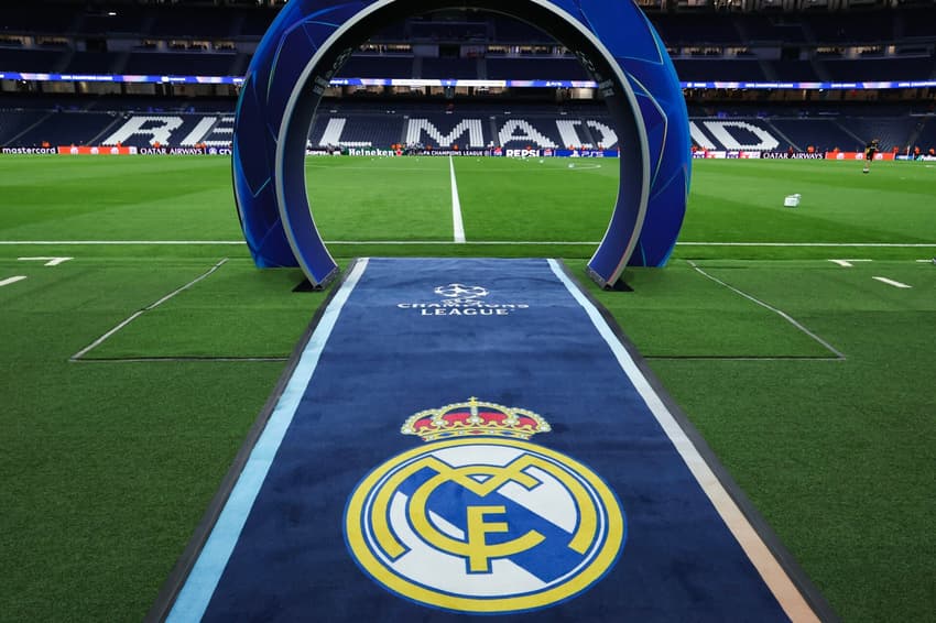 Santiago Bernabéu antes de Real Madrid x Borussia Dortmund. (foto: Thomas COEX / AFP)