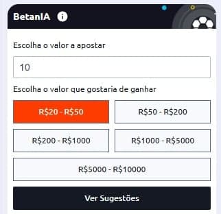 Captura de tela do BetanIA, antes conhecido como Bet Mentor, da Betano