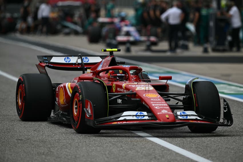 Carlos Sainz no treino livre do GP dos EUA da Fórmula 1