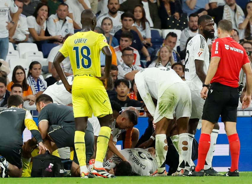 Carvajal sofre lesão em jogo do Real Madrid