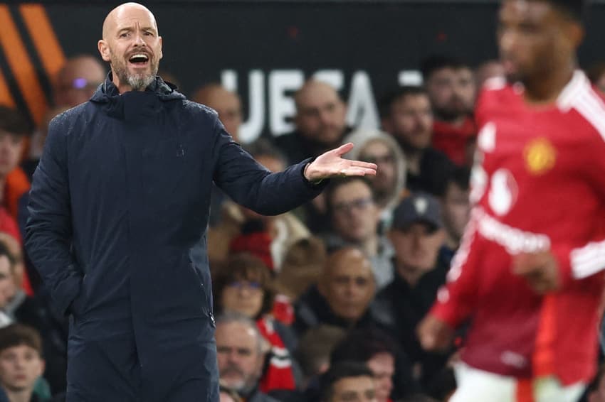 Erik ten Hag, treinador do Manchester United (Foto: Darren Staples/AFP)