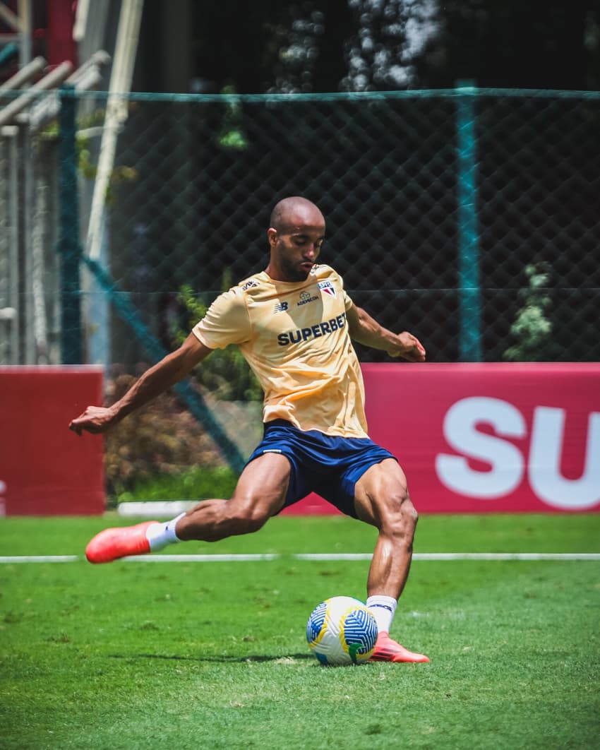 Lucas Moura São Paulo treino