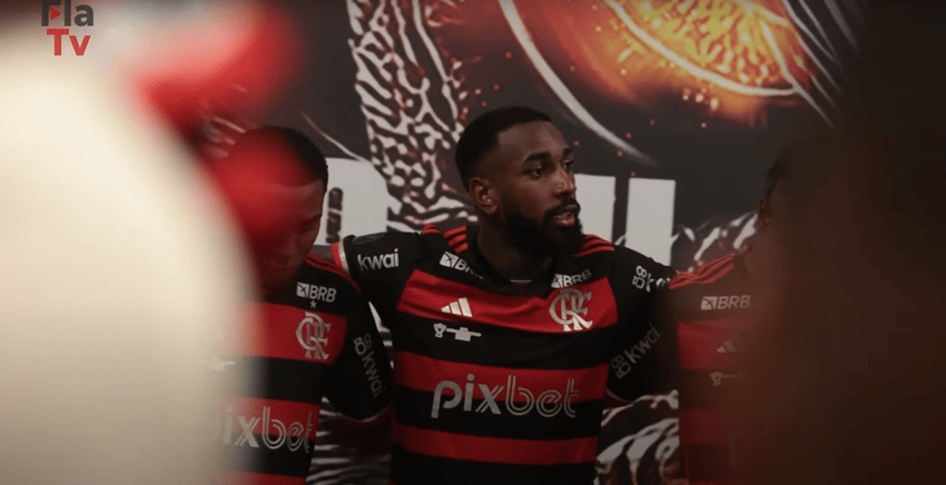 Gerson vestiário Flamengo final