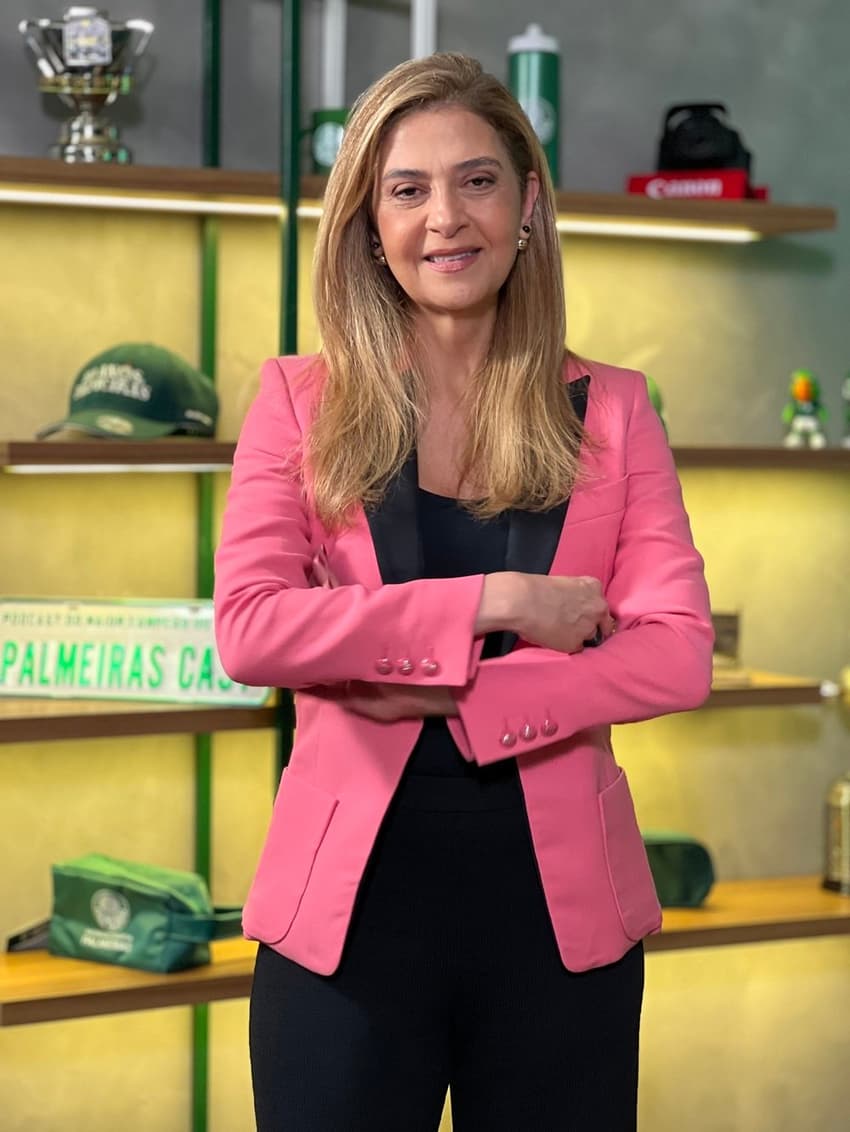 Leila Pereira, presidente do Palmeiras