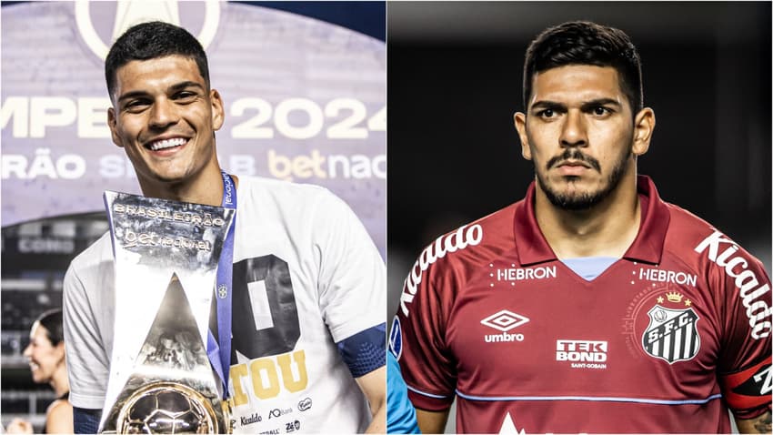 Gabriel Brazão e João Paulo disputarão posição no Santos em 2025