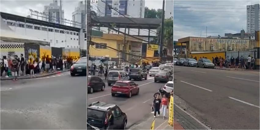 Torcida do Corinthians faz fila em estádio do Criciúma para comprar ingre