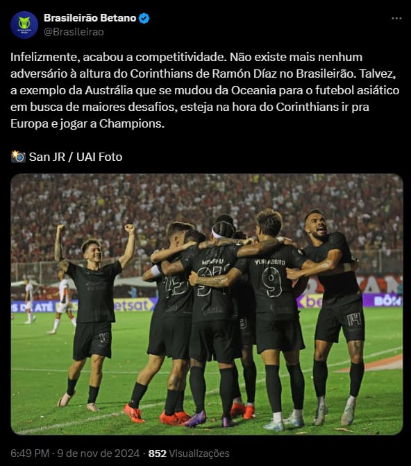 Perfil-oficial-do-brasileirão-elogia-corinthians