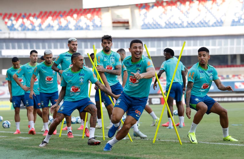 André, durante treino da Seleção Brasileira