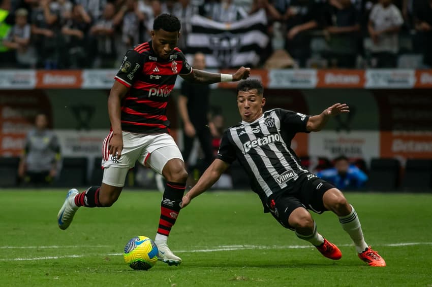 Gonzalo Plata foi o autor do gol do jogo que rendeu ao Flamengo o seu quinto título da Copa do Brasil, justamente contra o Atlético-MG (Foto: Fernando Moreno/AGIF)