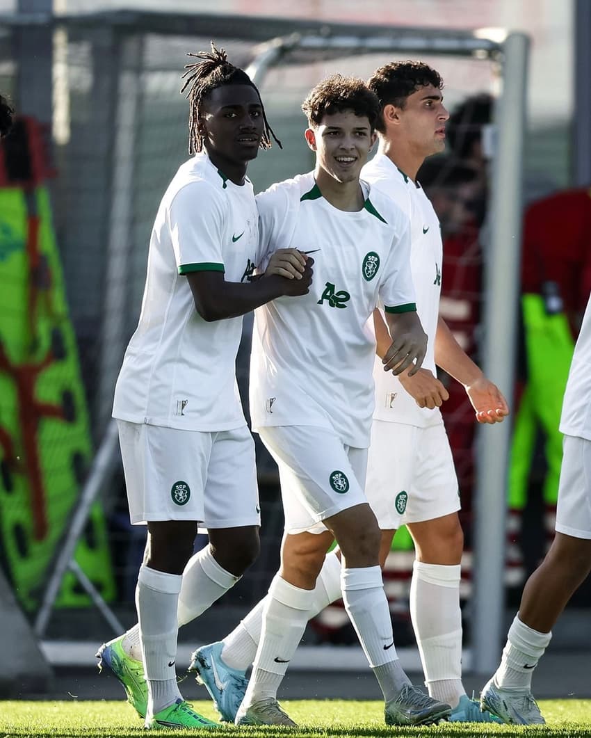 O Sporting venceu seu último jogo na competição Sub-19 contra o Sturm Graz (Foto: Reprodução/Instagram)