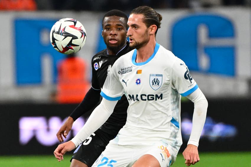 O Olympique de Marseille do treinador De Zerbi é o terceiro colocado da Ligue 1 (Foto: Christophe Simon/AFP)