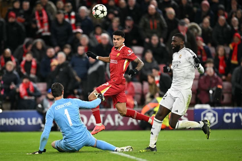 Resultados do futebol: O Liverpool venceu o Real Madrid em casa pela Uefa Champions League (Foto: Oli SCARFF / AFP)