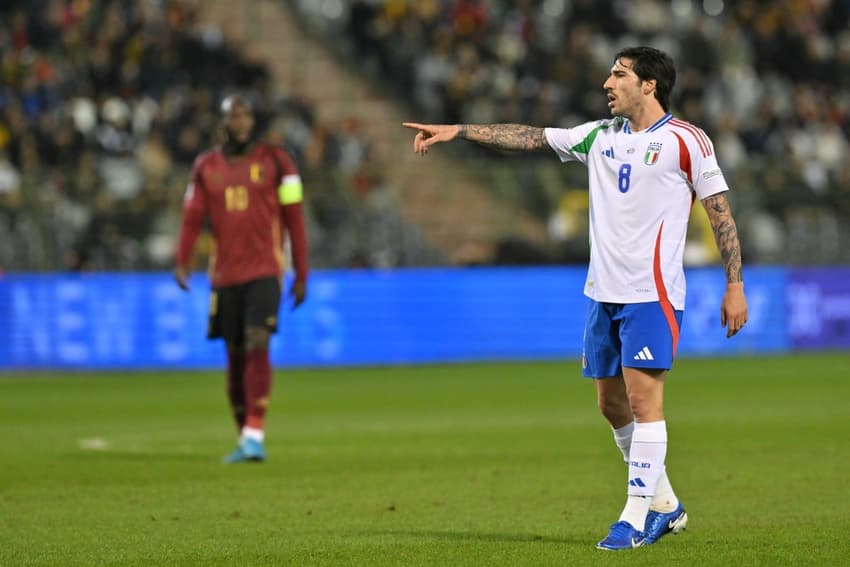 Resultados do futebol: Tonali foi o autor do gol da Itália contra a Bélgica (Foto: NICOLAS TUCAT / AFP)