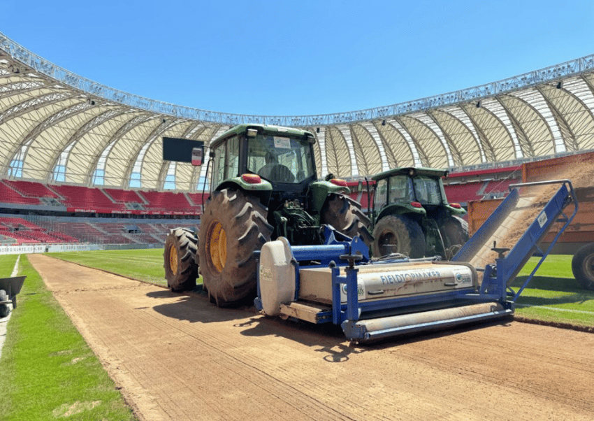 Gramado do Beira-Rio passará por replantio visando próximo ano (Foto: Divulgação/SC Internacional)