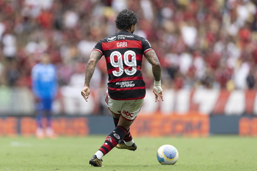 Gabigol em ação pelo Flamengo contra o Vitória, pela última rodada do Brasileirão de 2024