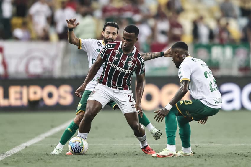 Jhon Arias em ação em Fluminense x Cuiabá no que pode ter sido o último do colombiano no Maracanã