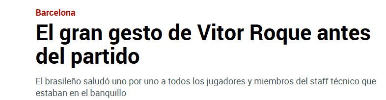 Jornais destacam gesto de Vitor Roque contra o Barcelona – 2