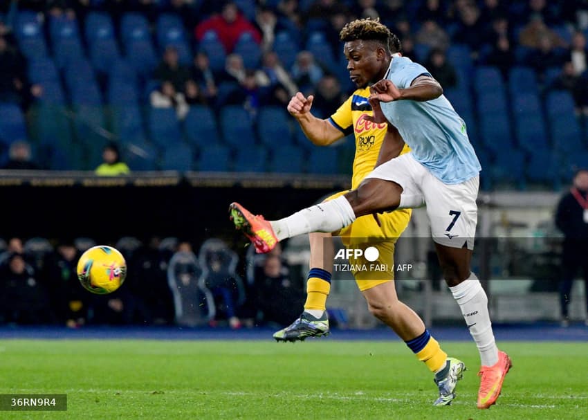 Lazio 1 x 1 Atalanta, gol do meia nigeriano Fisayo Dele-Bashiru para a Lazio (Foto: Tiziana Fabi (AFP)