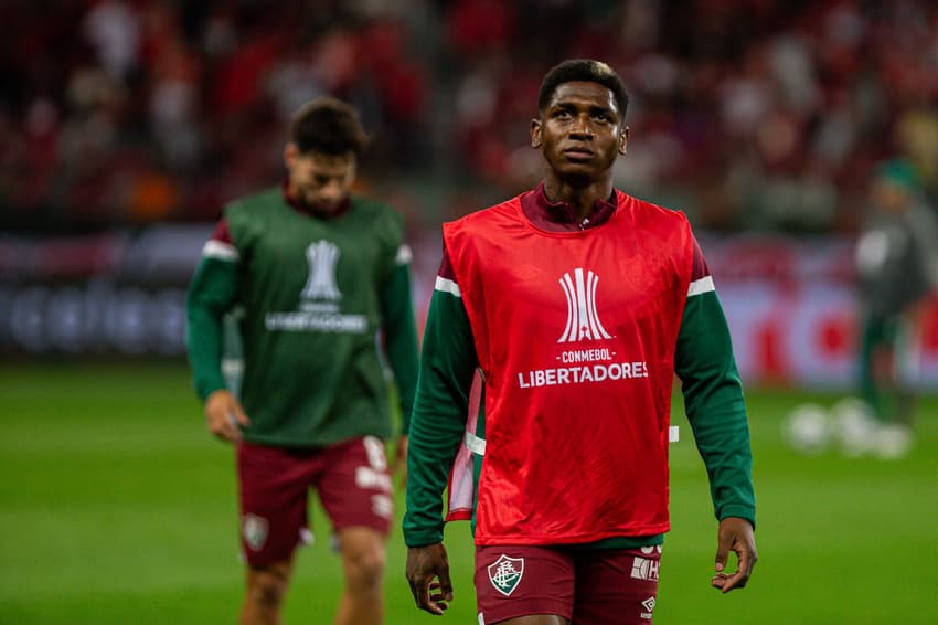 Yony González durante jogo entre Internacional e Fluminense, pela Libertadores 2023